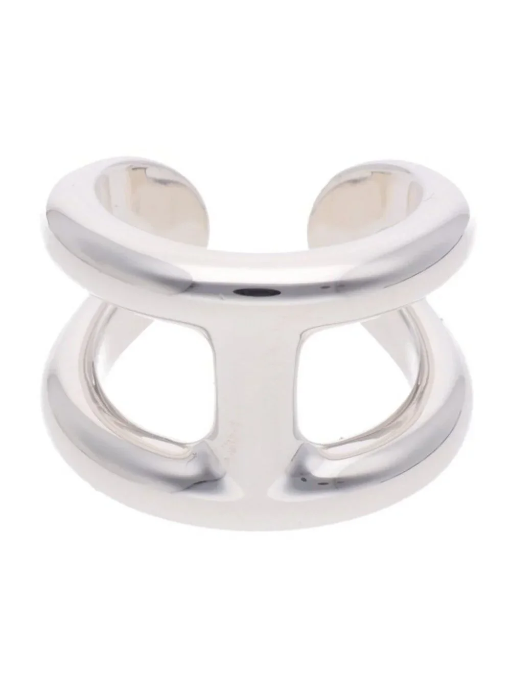 Hermes Osmose GM Silver Ring